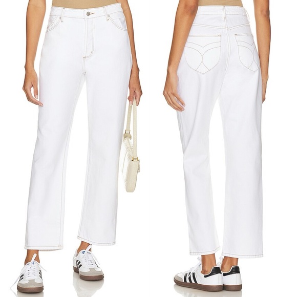𝅺ROLLA'S Jeans Dallas Low Bootcut Lowrise Slim White SZ 29 NEW! - Picture 1 of 16